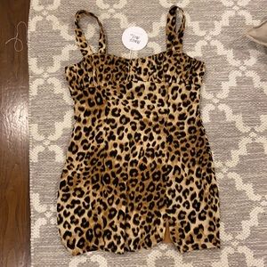 Never worn princess Polly cheetah print dress